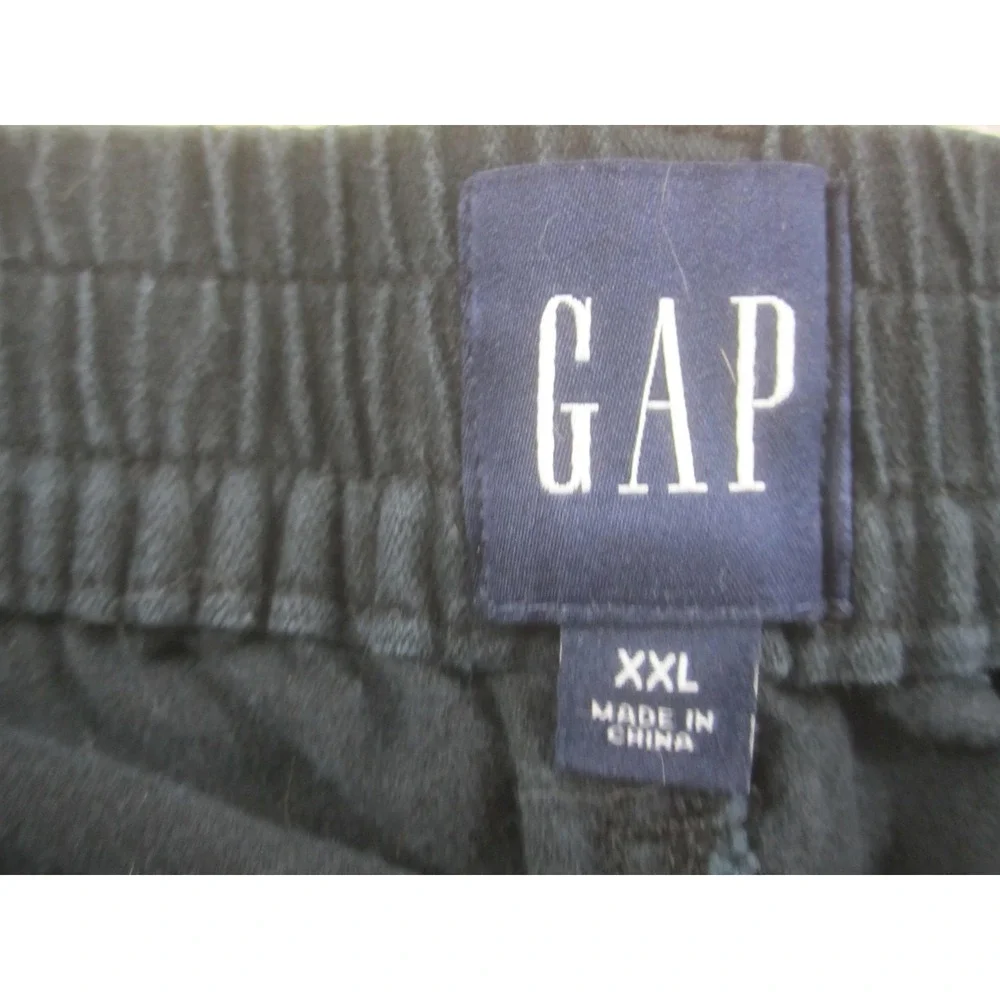 GAP Pants Mens 2XL Navy Jogger Elastic Waist Cuffed Cotton Lyocell Zip Fly Chino